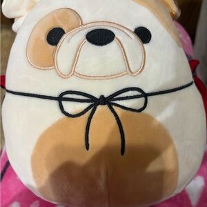 Squishmallows Cream and Pink Plush